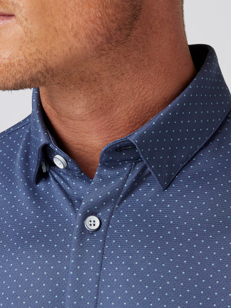 Halyard Short Sleeve in Coastal Fjord Dot