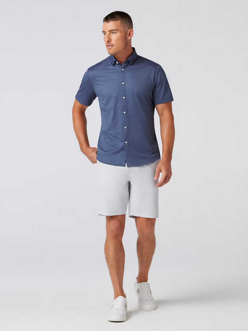 Halyard Short Sleeve in Coastal Fjord Dot