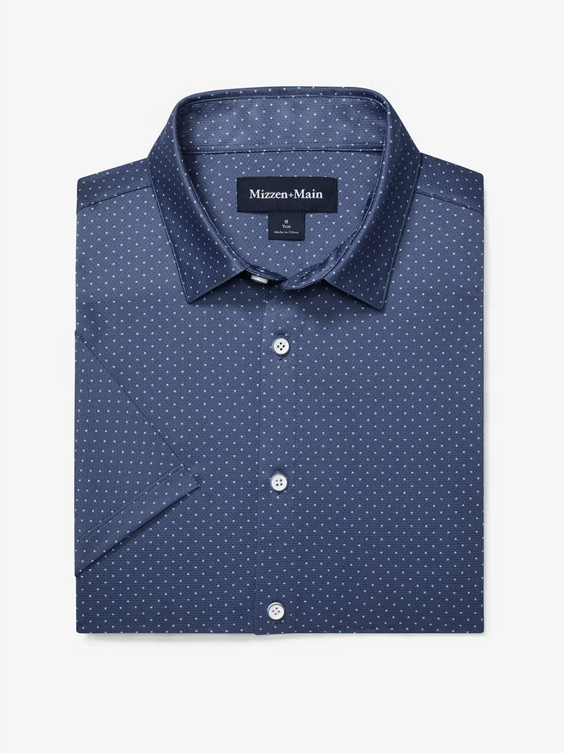 Halyard Short Sleeve in Coastal Fjord Dot