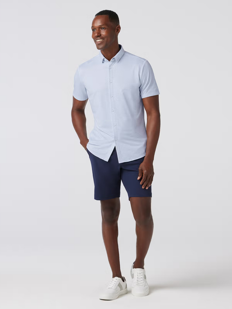 Halyard Short Sleeve in Sky Palm Texture