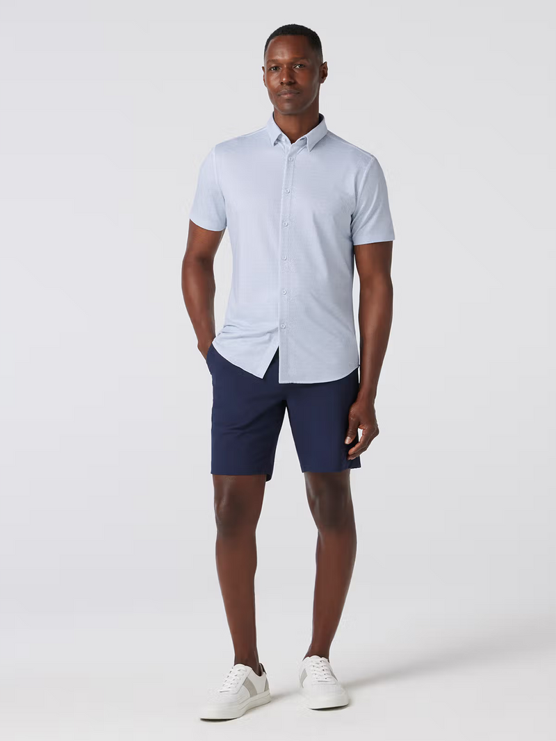 Halyard Short Sleeve in Sky Palm Texture