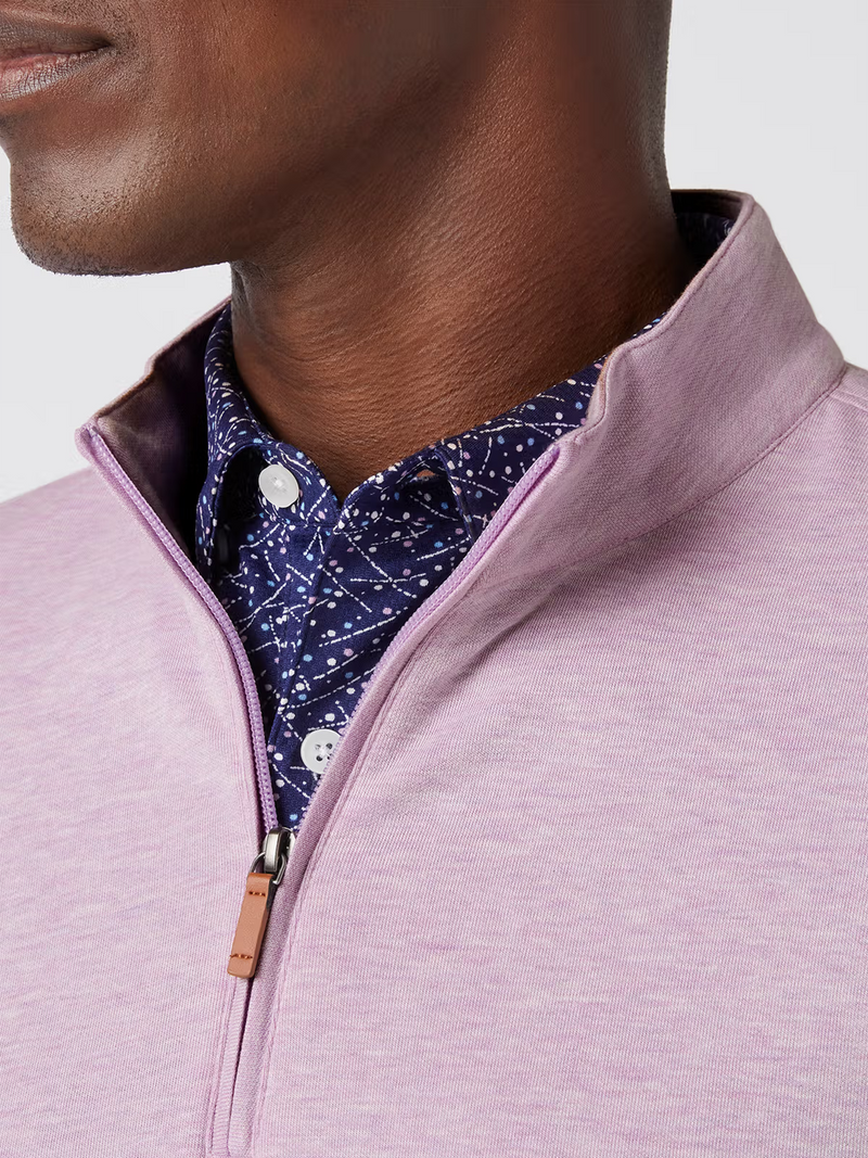 KPI Quarter Zip in Orchid Heather