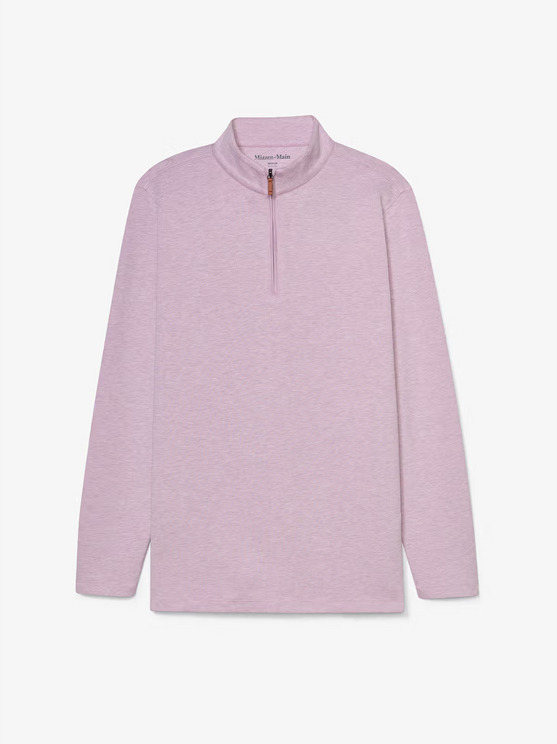 KPI Quarter Zip in Orchid Heather