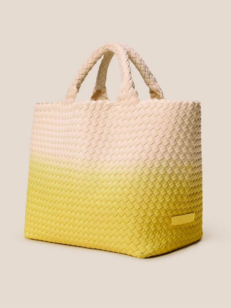 St. Barths Medium Tote Dip Dyed in Ginko