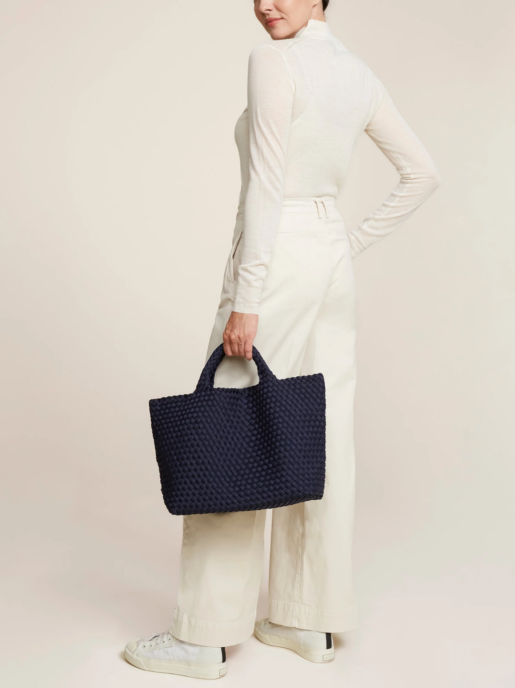 St. Barths Medium Tote in Ink Blue