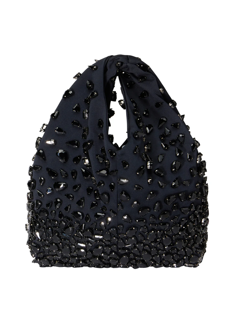 Simone Embellished Bag in Navy Jet