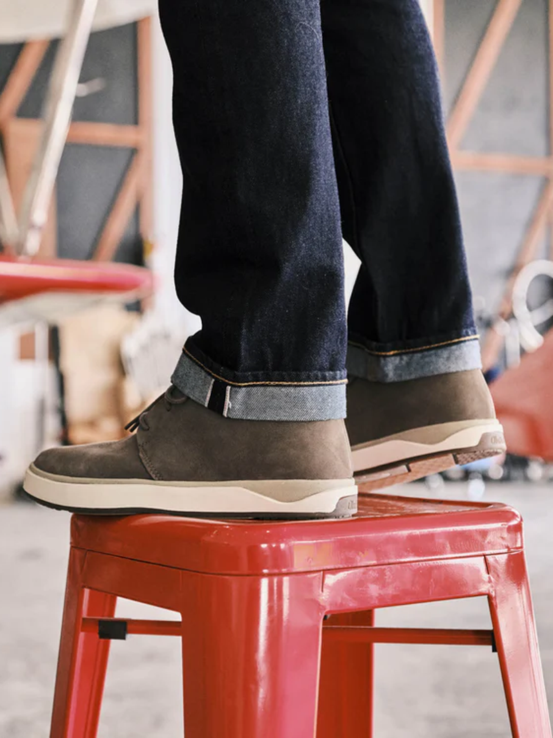 Papakū ‘Ili Nubuck Leather Boots in Mustang