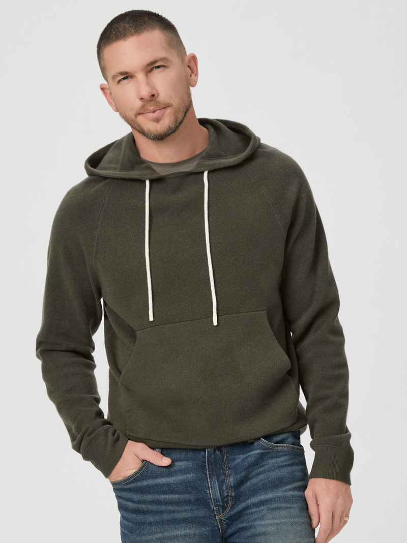 Donaldson Sweater Hoodie in Shaded Glen