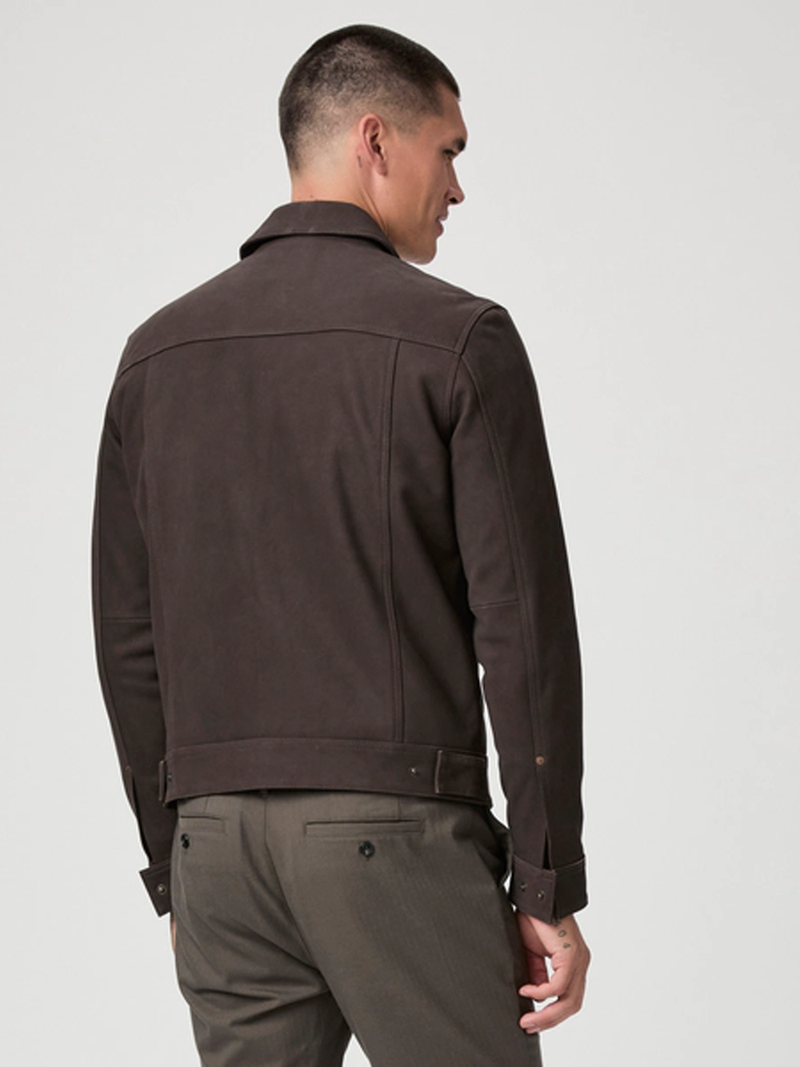 Pedro Leather Jacket in Dark Chocolate