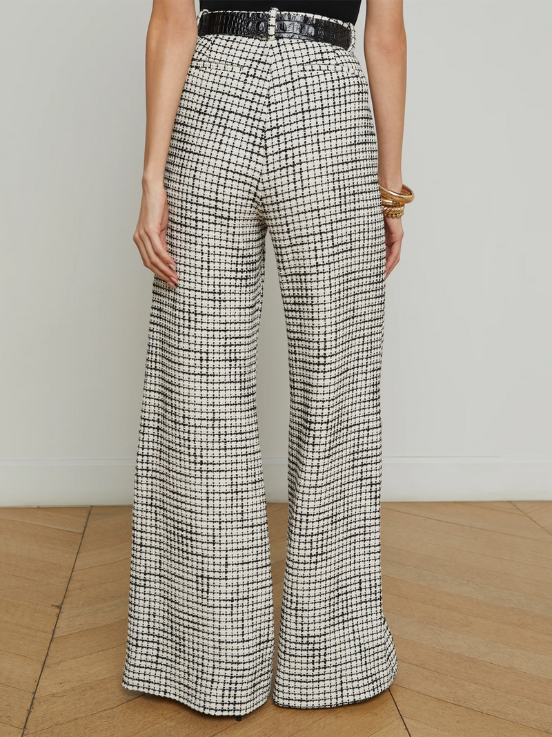 Pilar Tweed Wide-Leg Pant