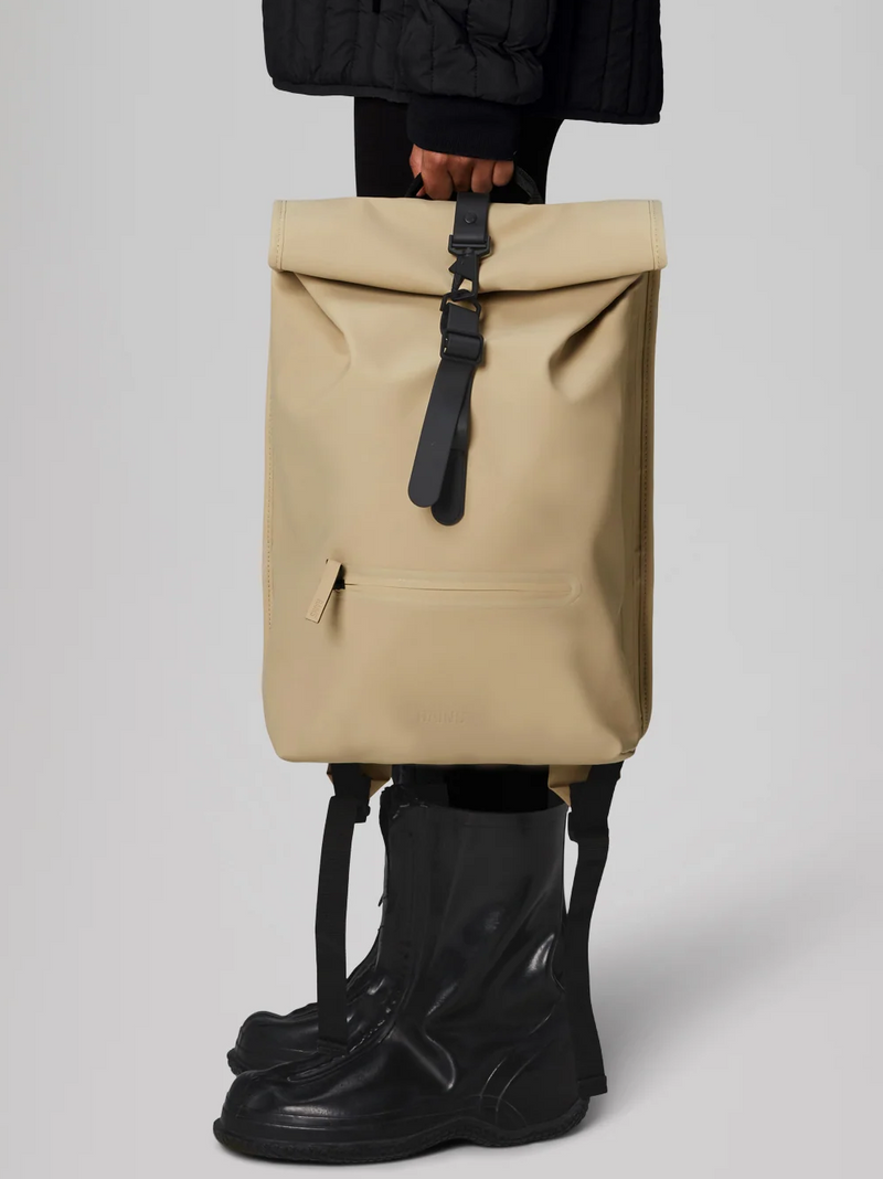 Rolltop Rucksack in Sand