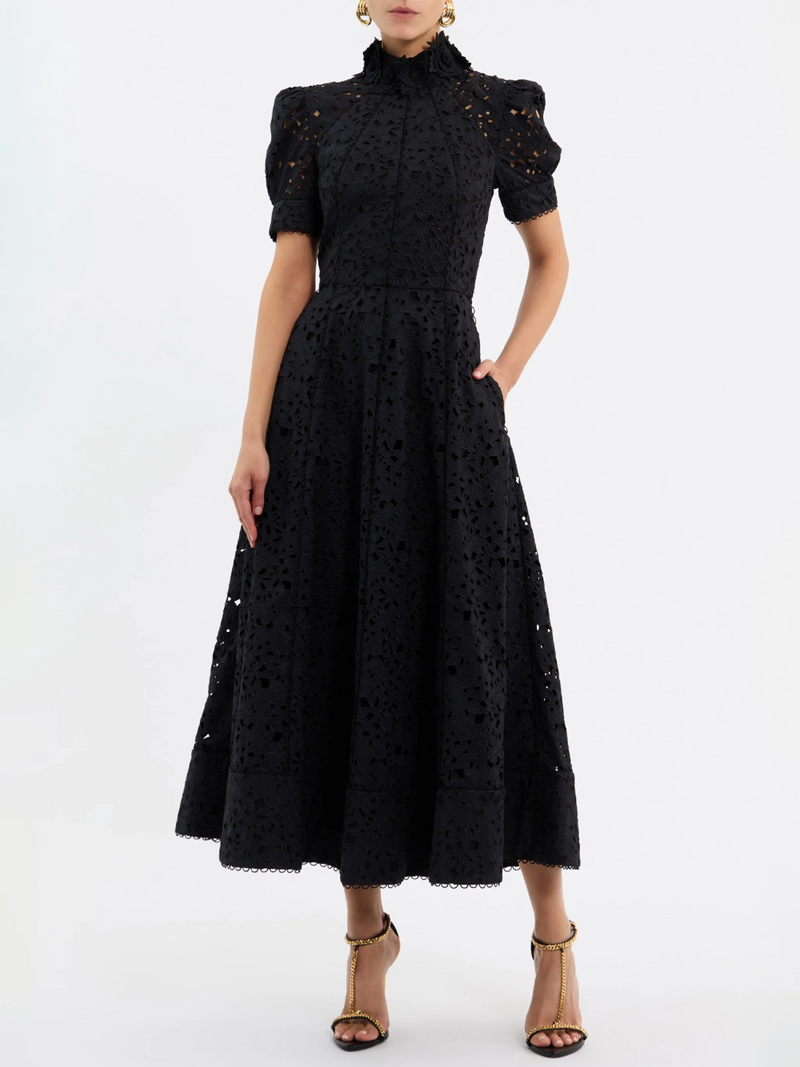 Kitsu Short Sleeve Midi Dress