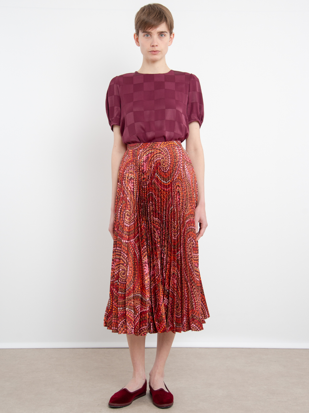 Kim Skirt in Paisley Dotty