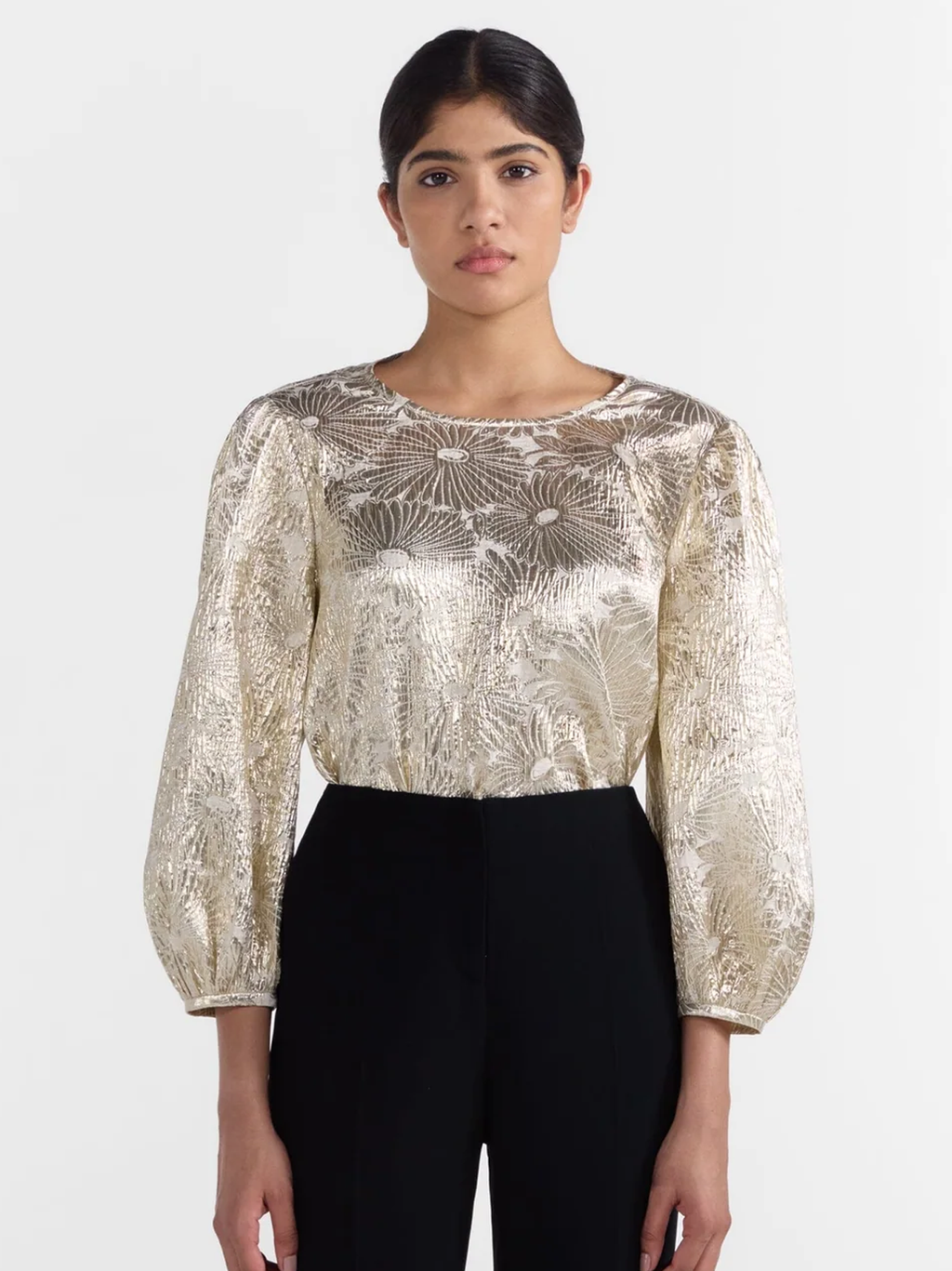 Ozzi Top In Pale Gold