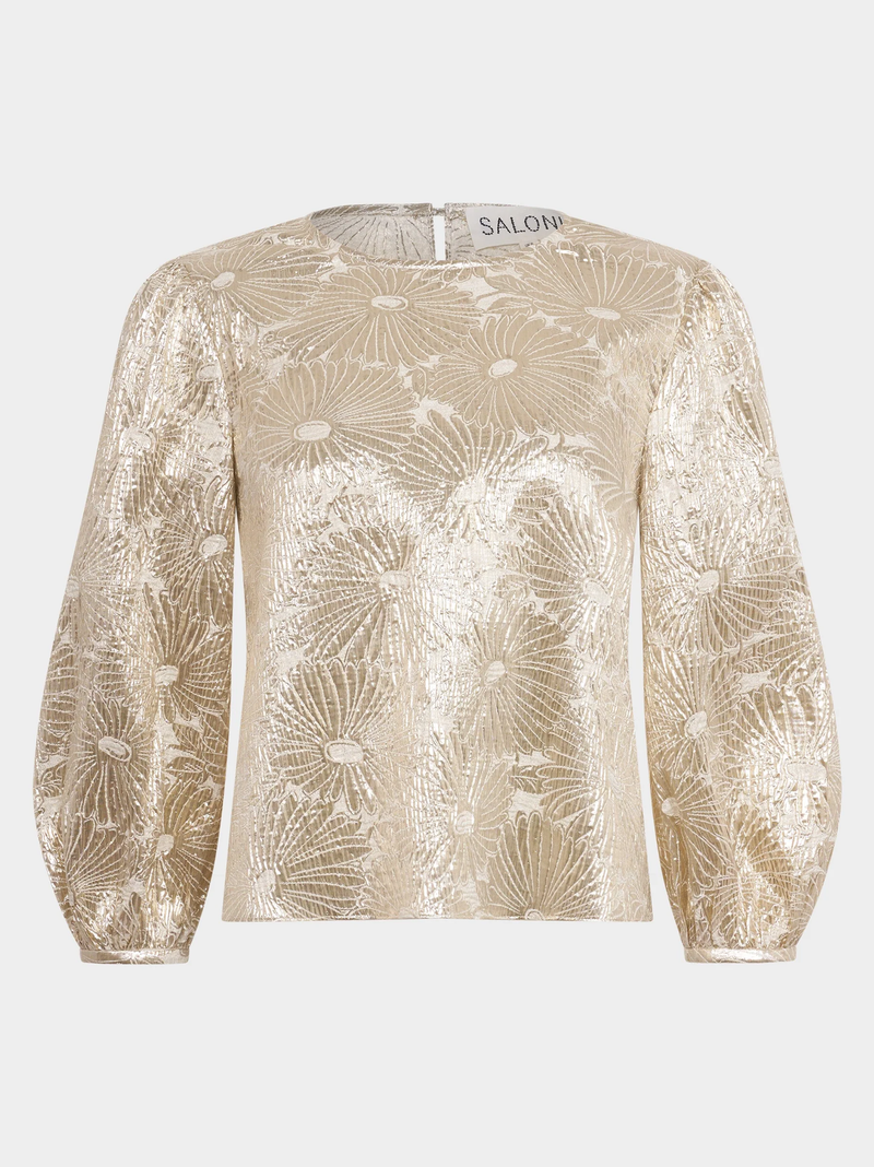 Ozzi Top In Pale Gold