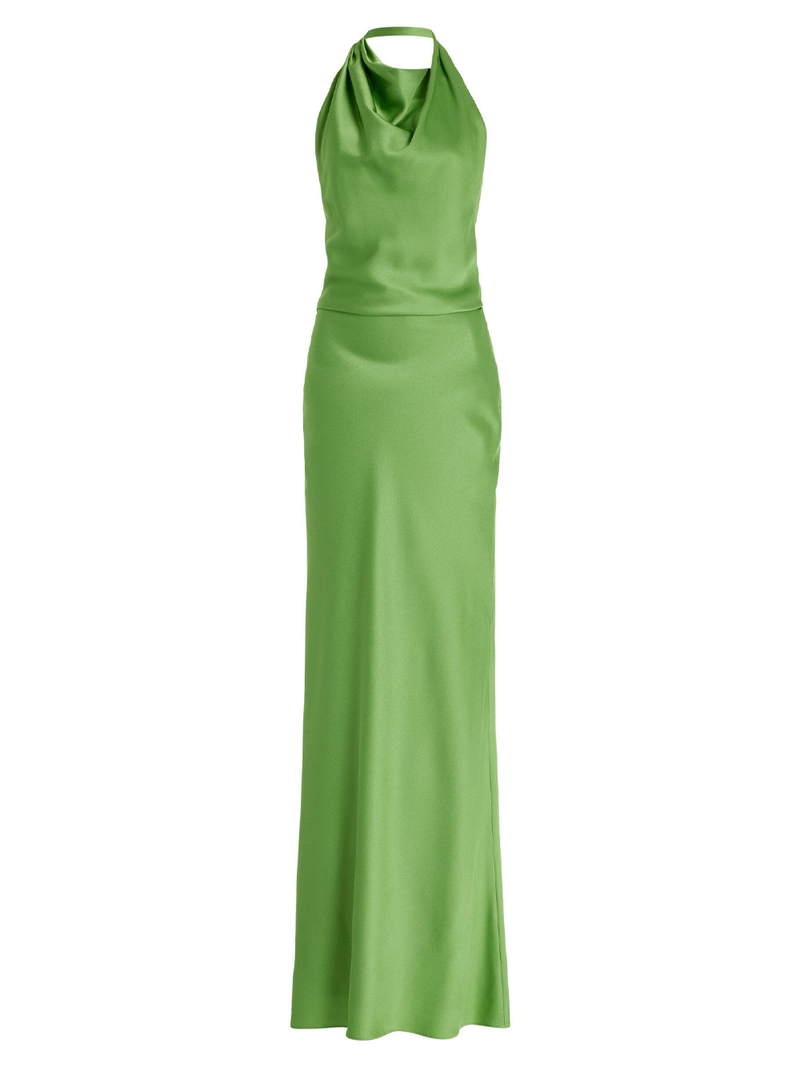 Reannon Draped Satin Gown