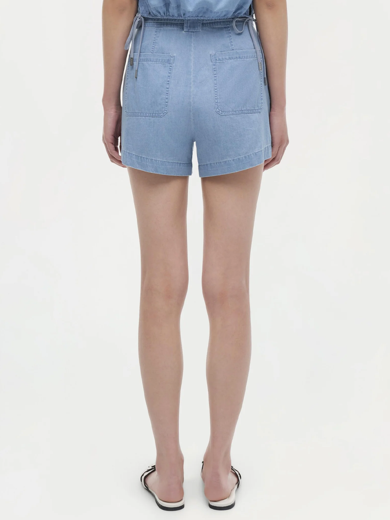 Lourie Belted Cotton Shorts