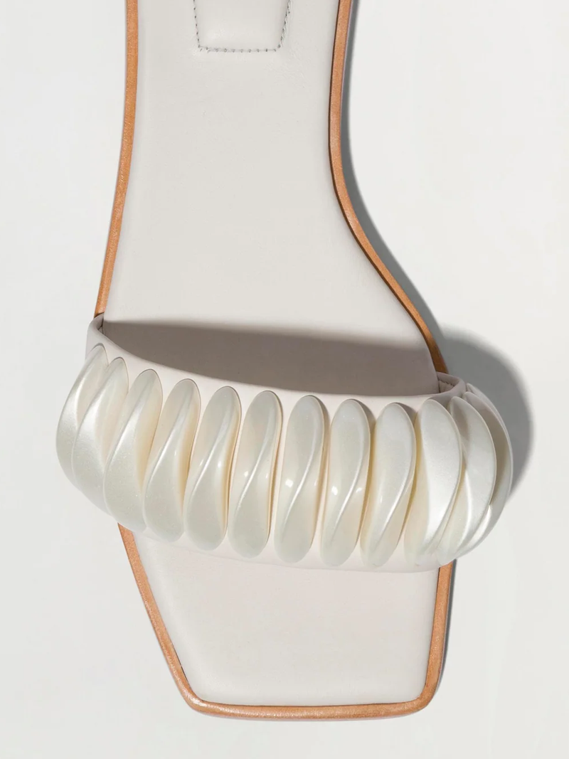 Pearlized Ripple Flat Sandal