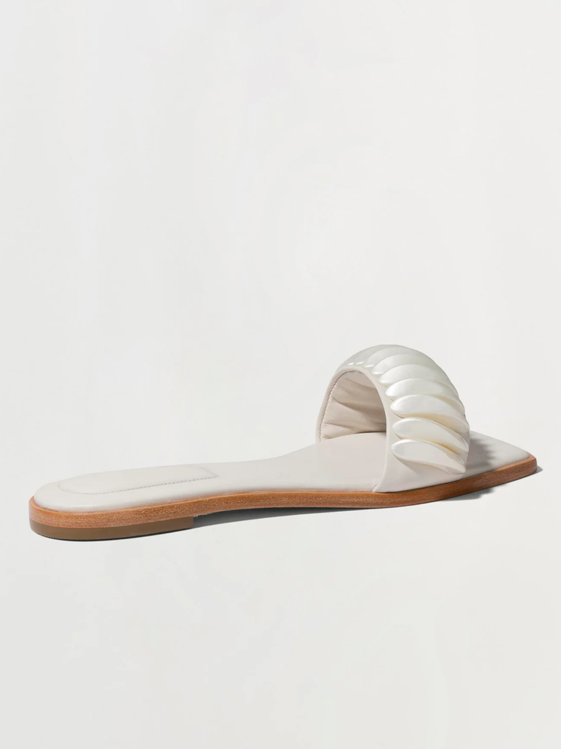 Pearlized Ripple Flat Sandal