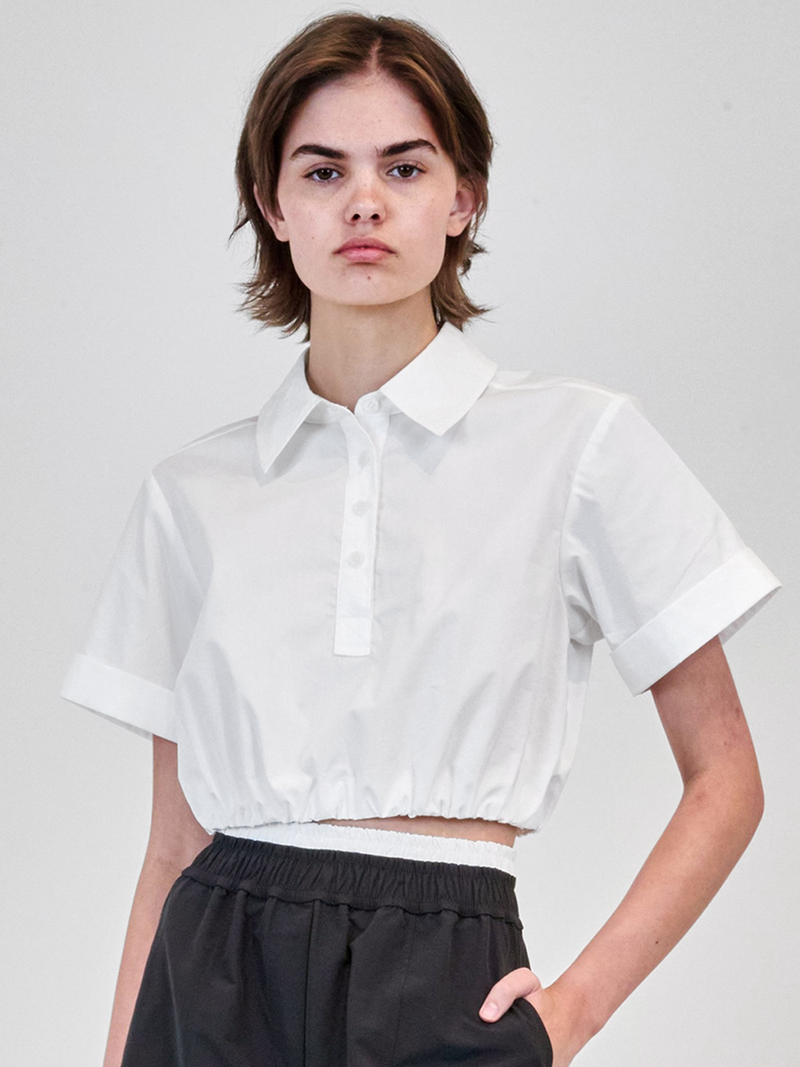 Nicky Cropped Short Sleeve Shirt