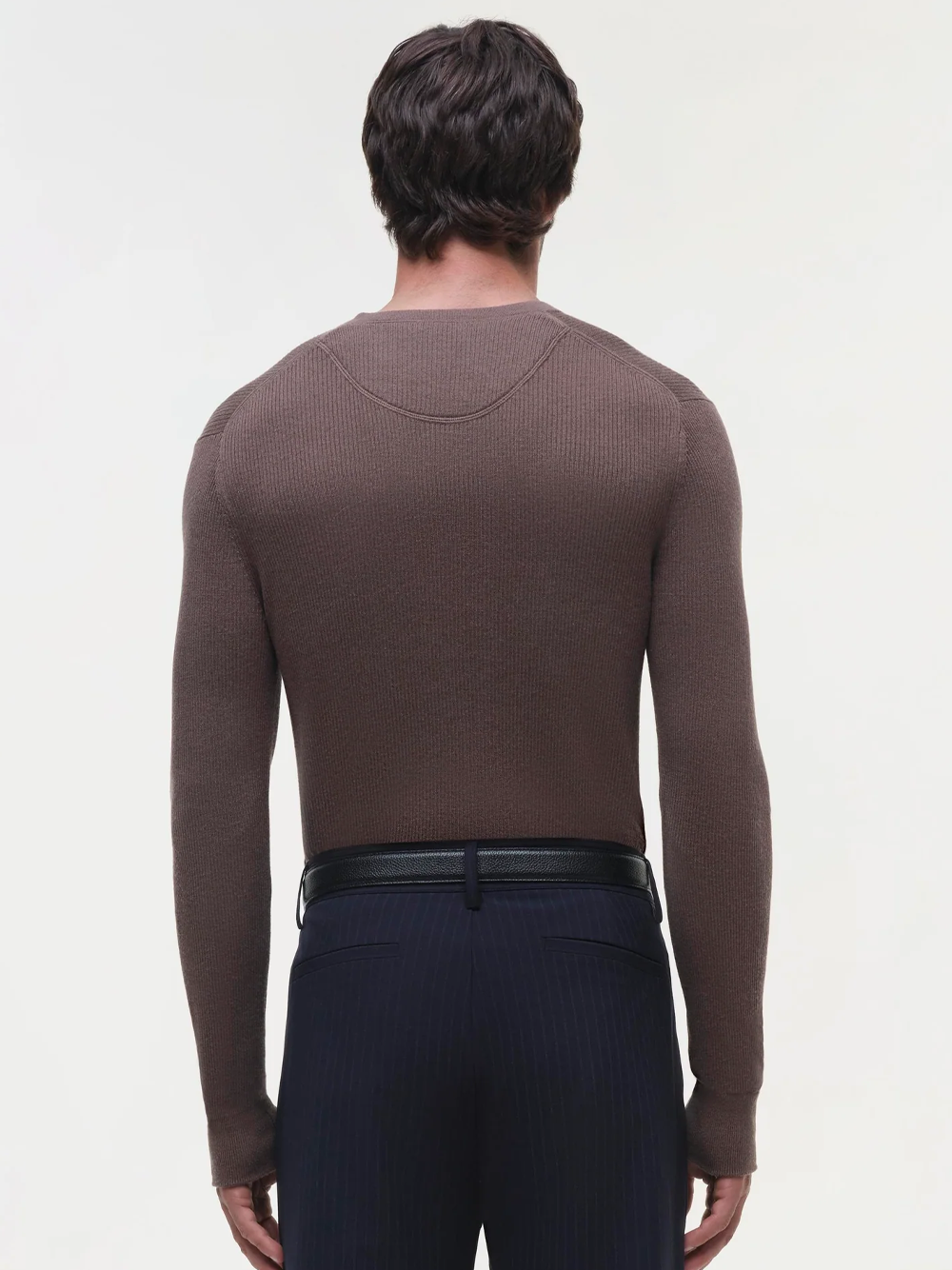 Hezekiah Classic Henley in Mocha