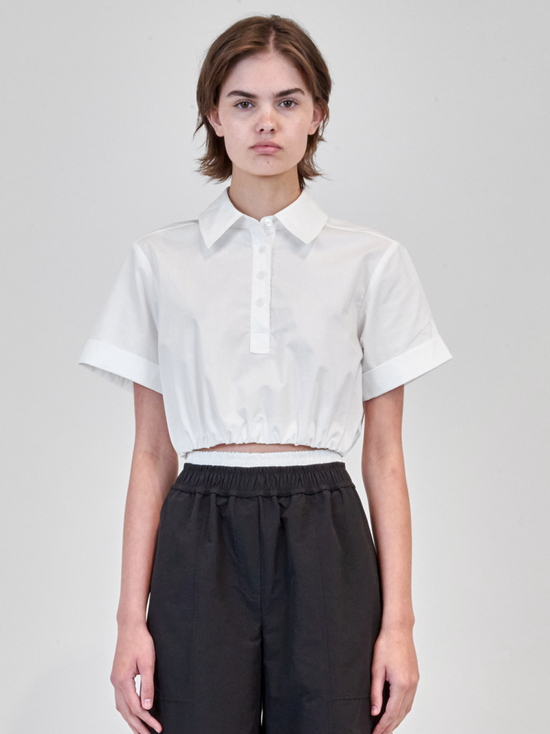 Nicky Cropped Short Sleeve Shirt