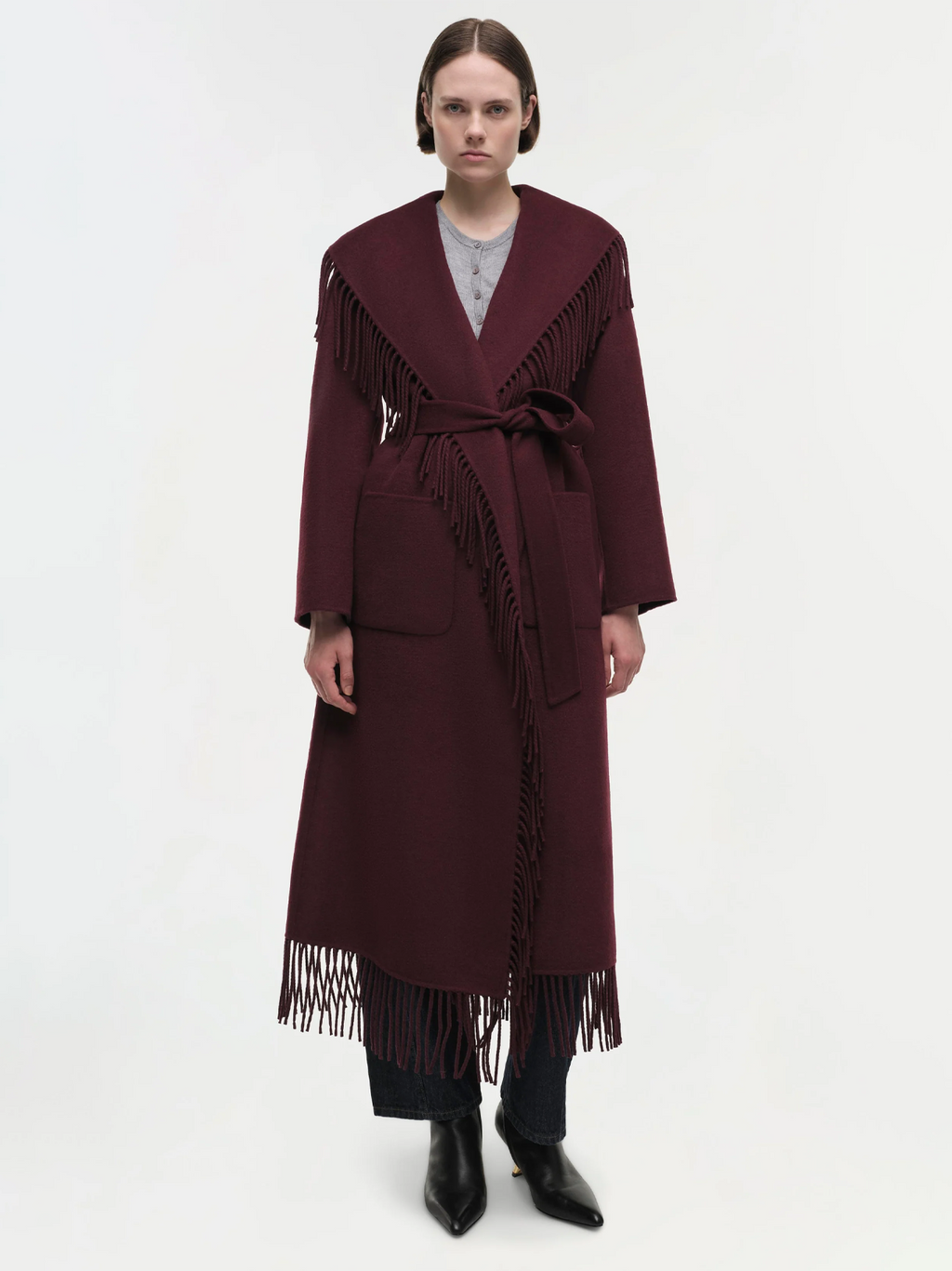 Carrie Fringe Robe Coat