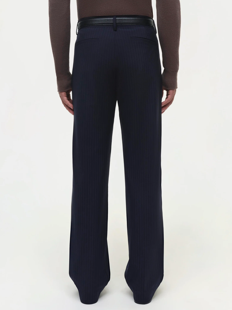 Kane Relaxed Trousers in Midnight Stripe