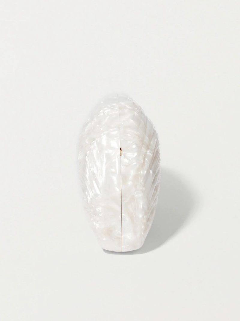 Bridget Pearl Oyster Clutch