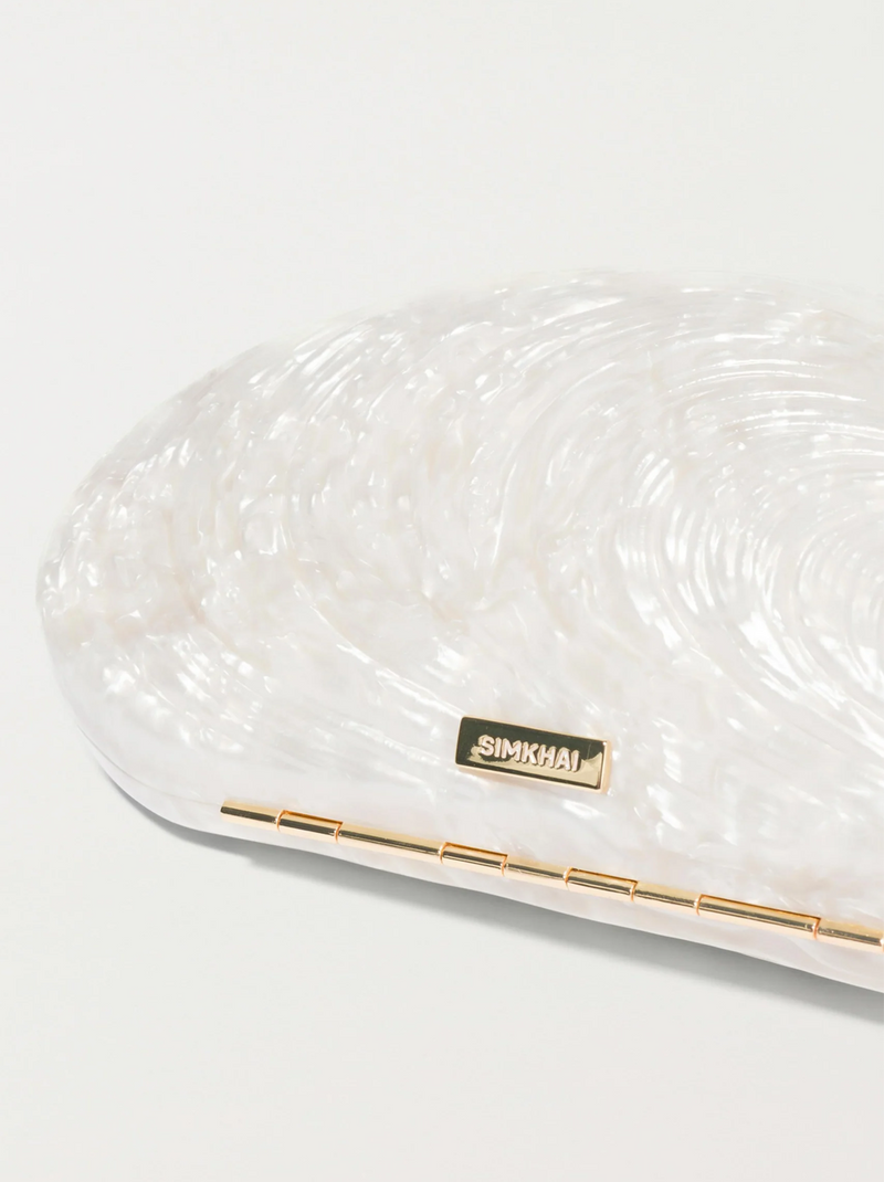 Bridget Pearl Oyster Clutch