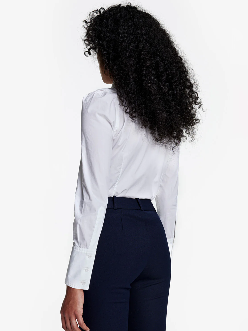 Box Pleat Shirt in White