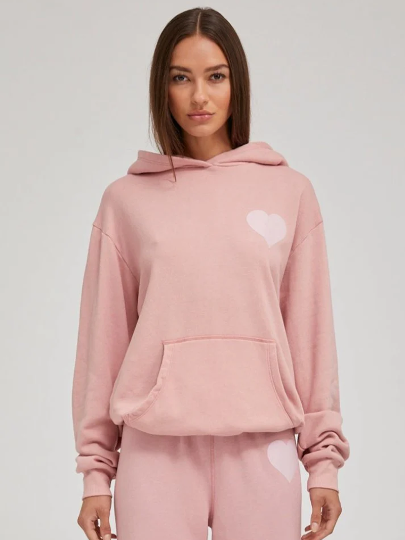 Camelia Heart Hoodie