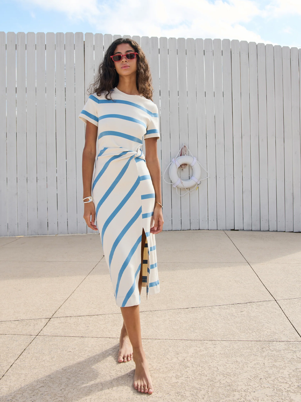 Short Sleeve Striped Cody Dress