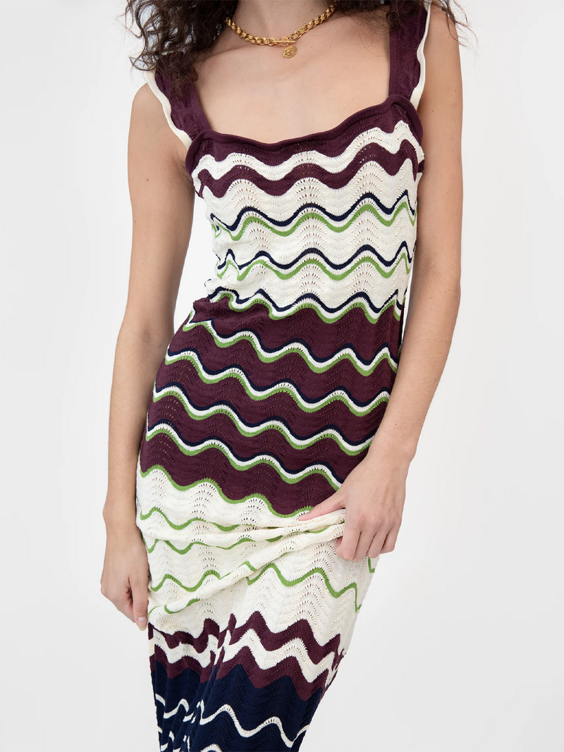 Leigh Stripe Knit Dress