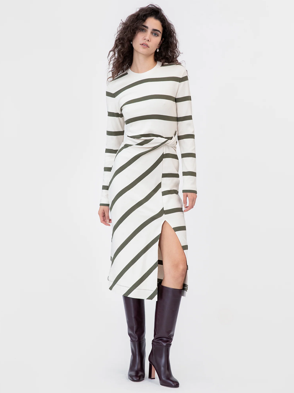 Cody Long Sleeve Stripe Dress