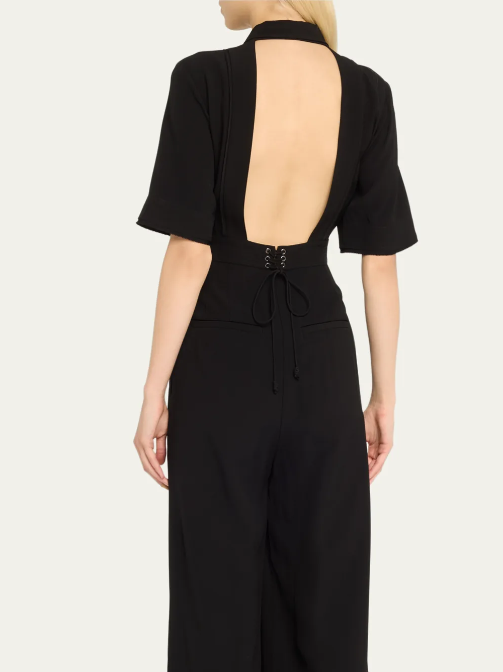 Deia Open Back Wide-Leg Jumpsuit