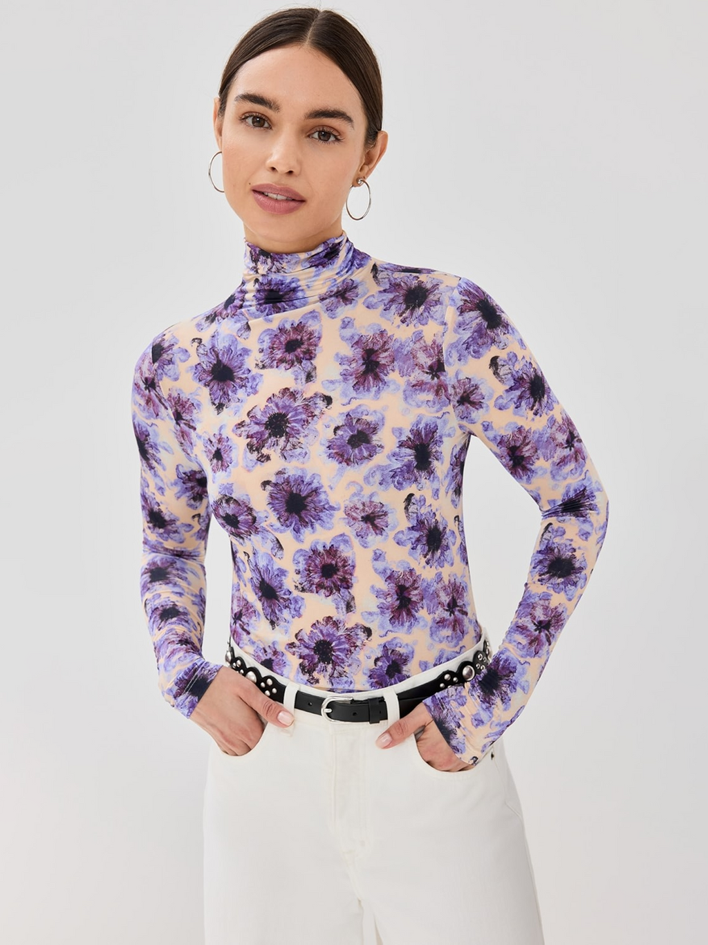 Aurelia Turtleneck in Wisteria