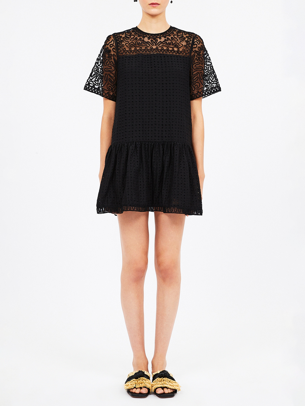 Gabi Embroidered Mini Dress