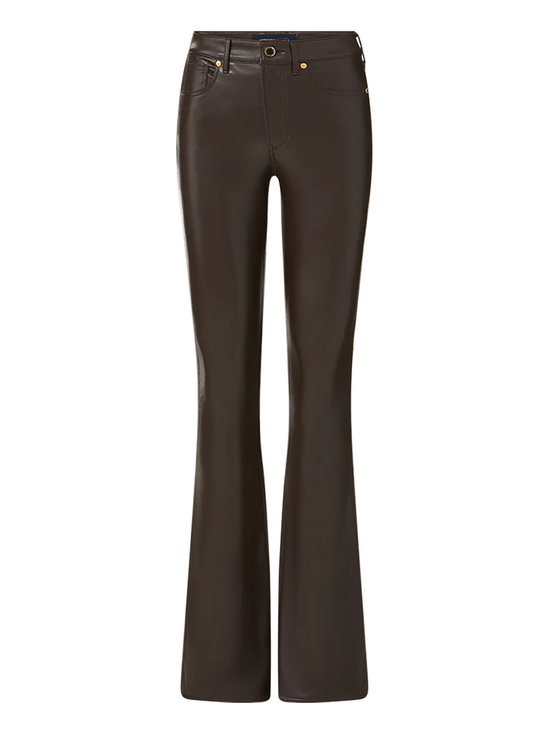 Beverly Skinny-Flare Vegan Leather Pant