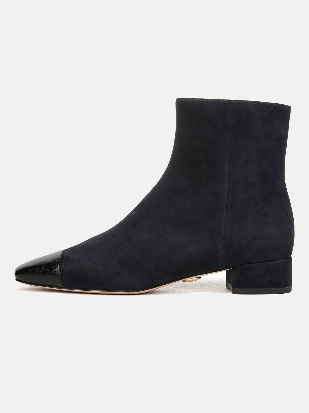 Cecile Cap Toe Bootie in Indigo/Black