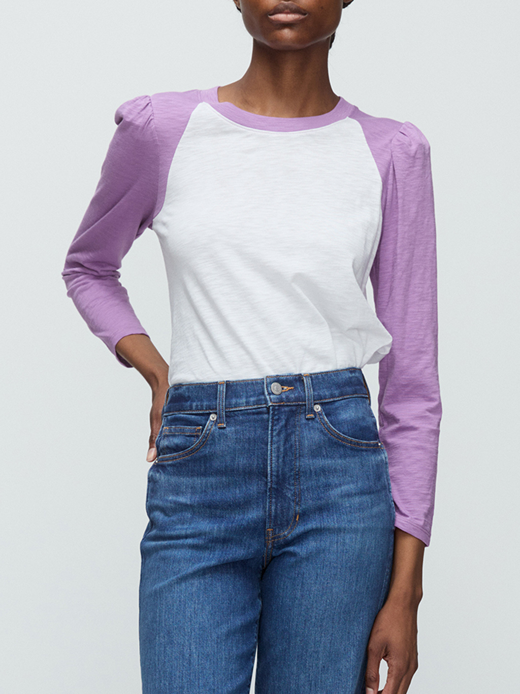 Mason Baseball Tee in Orchid Dusk