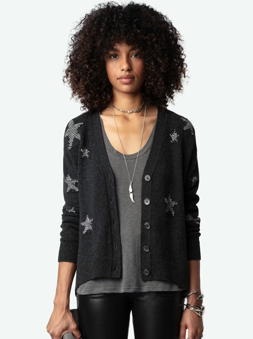 Mirka Stars Cashmere Cardigan