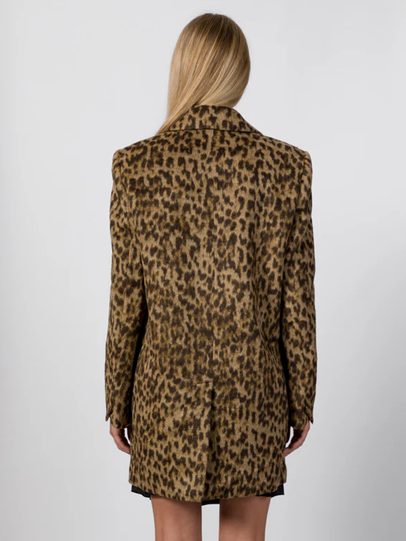 Violet Leopard Coat